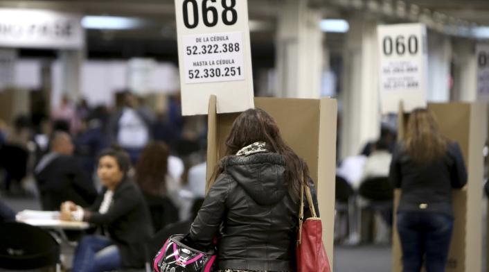 Votaciones de la consulta anticorrupción en Corferias