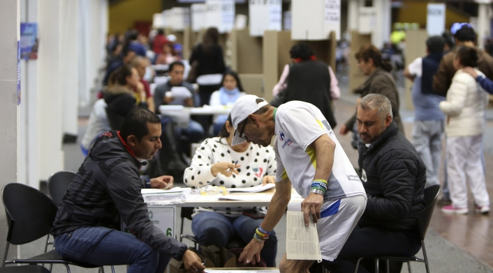 Votaciones de la consulta anticorrupción en Corferias