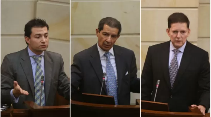 Felipe Córdoba, José Félix Lafaurie y Wilson Ruiz, candidatos Contraloría