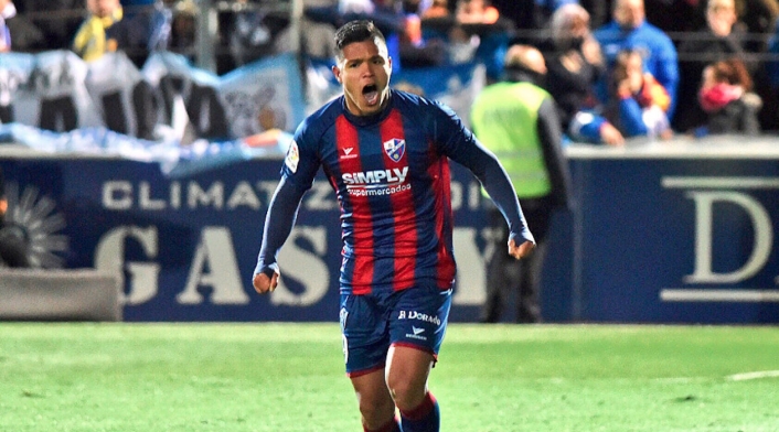 Juan Camilo 'Cucho' Hernández, figura del Huesca de la primera división de España
