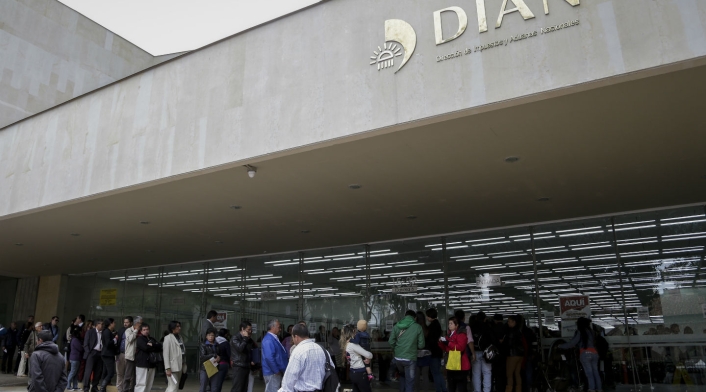La sede de la Dian en Bogotá