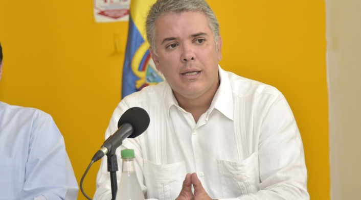 Iván Duque Duque en San Andrés