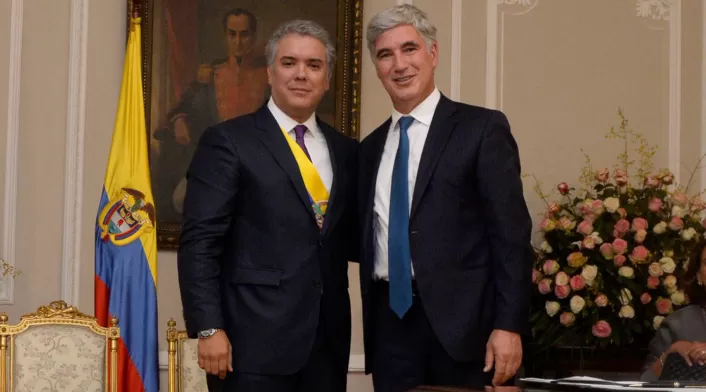 Iván Duque y Juan Pablo Uribe Restrepo, ministro de Salud