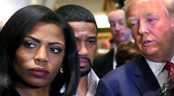 Omarosa Manigault Newman y Donald Trump. Omarosa Manigault Newman y Donald Trump.