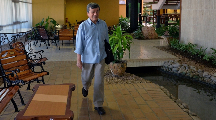 Pablo Beltrán, jefe negociador del ELN ante el Gobierno, en La Habana (Cuba)