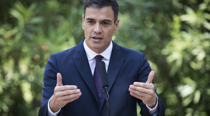 El jefe del gobierno español, el socialista Pedro Sánchez