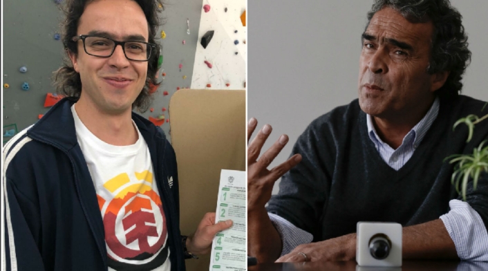 Sergio Fajardo y su hijo Alejandro