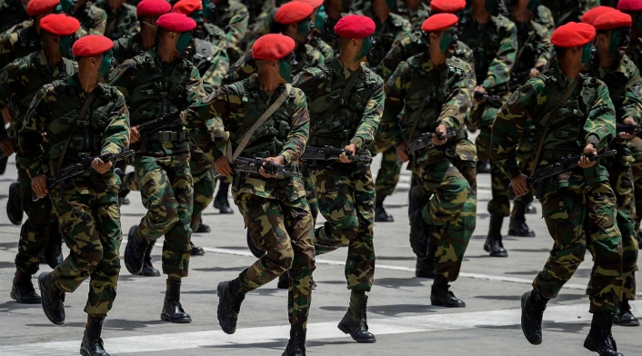 Soldados de la guardia Venezolana