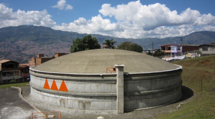 Tanques de agua de EPM en Medellín