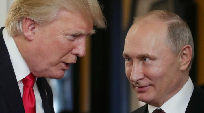 Donald Trump y Vladímir Putin. Donald Trump y Vladímir Putin.