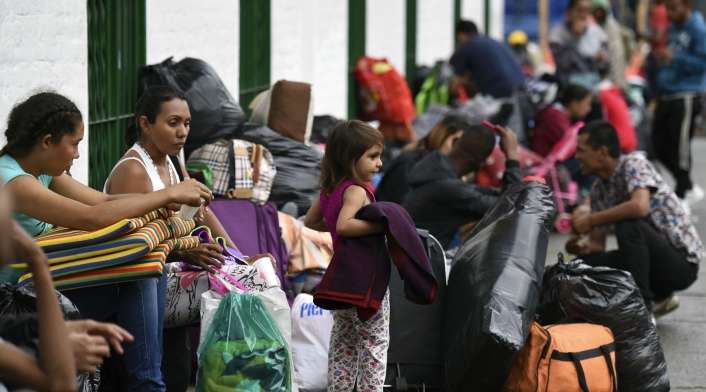 Venezolanos migrantes