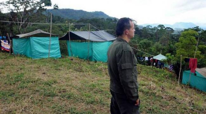 Una de las zonas veredales de las Farc Una de las zonas veredales de las Farc