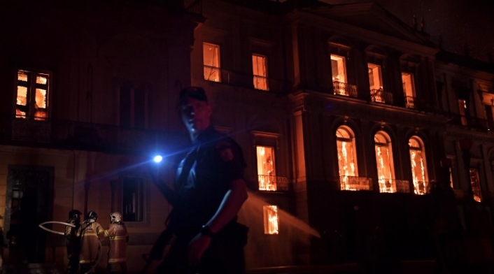 Incendio de Museo Nacional de Rio
