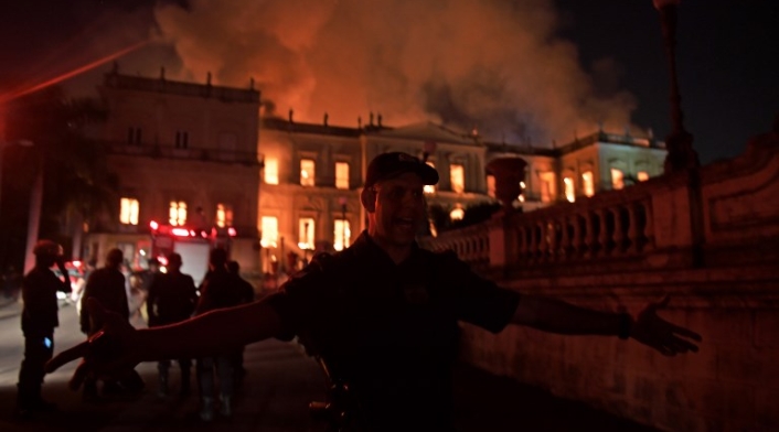Incendio de Museo Nacional de Rio