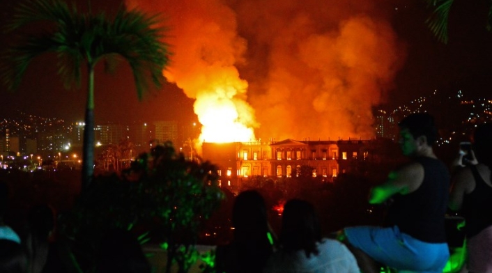 Incendio de Museo Nacional de Rio