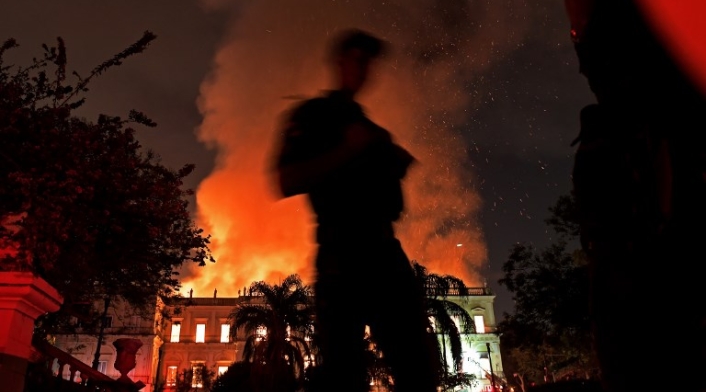 Incendio de Museo Nacional de Rio