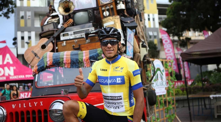 Óscar Quiroz, líder del Clásico RCN antes del inicio de la 3ª Etapa