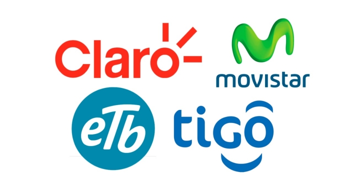 Claro, Movistar, Tigo y ETB Claro, Movistar, Tigo y ETB