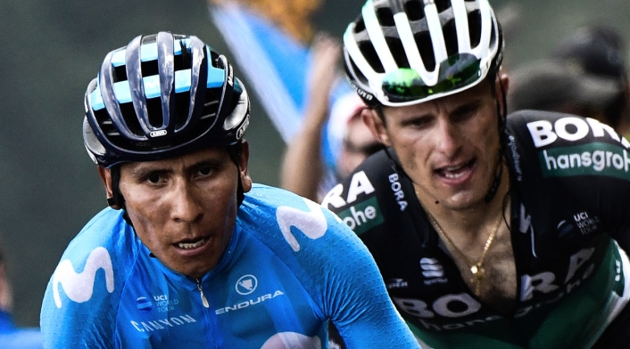 Nairo Quintana, líder del Movistar en la Vuelta a España