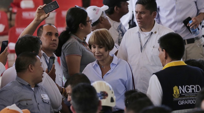 Alicia Arango, ministra de Trabajo, durante un evento en Girardot