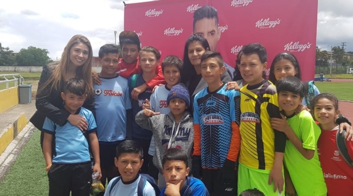 Niños beneficiados con el programa de la Fundación Falcao