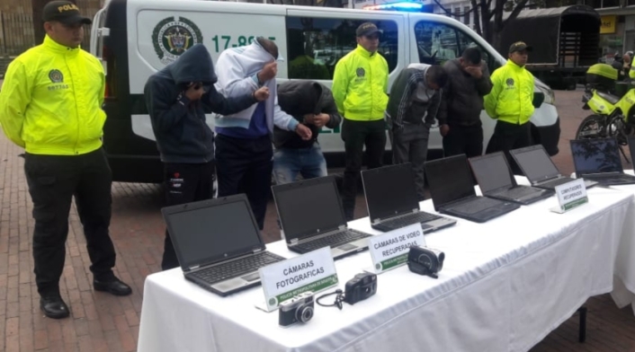 Banda de robo de tecnología