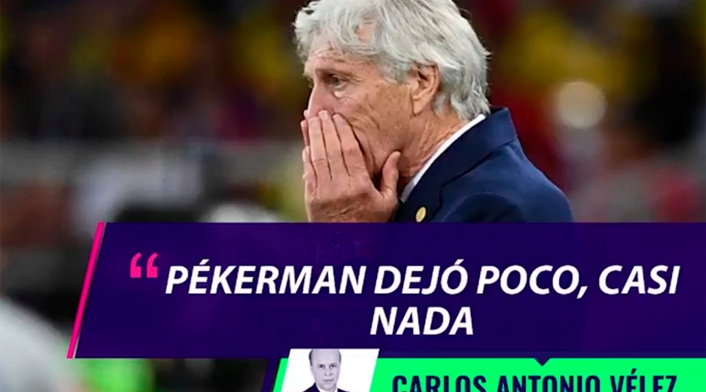 Carlos Antonio Vélez comentando la salida de José Pékerman de la Selección Colombia
