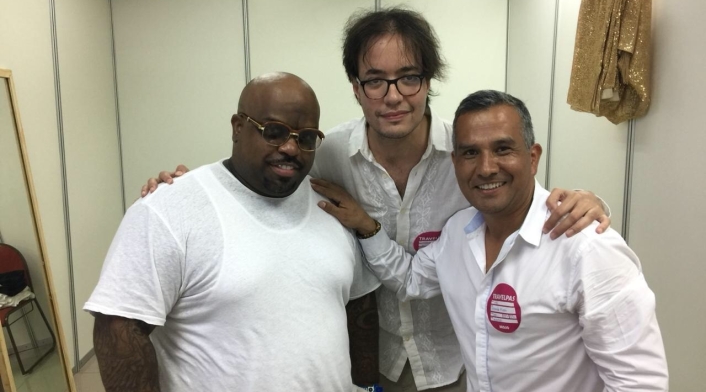 Ceelo Green habla con Emilio Sánchez