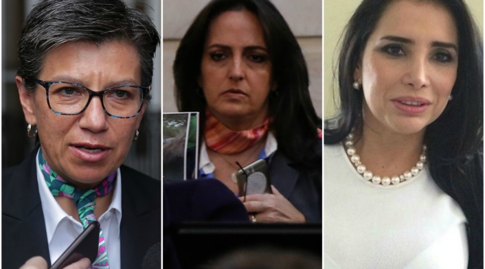 Claudia López, exsenadora; María Fernanda Cabal, senadora; y Aida Merlano, exsenadora