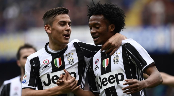 Paulo Dybala y Juan Guillermo Cuadrado