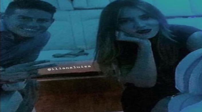 James Rodriguez y Shannon de Lima