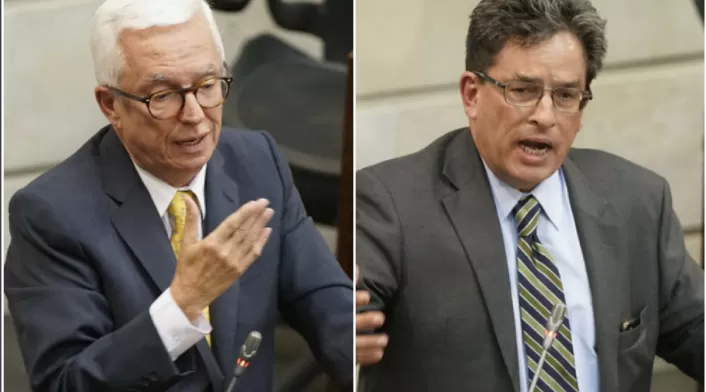 Jorge Robledo y Alberto Carrasquilla se enfrentaron en el Senado