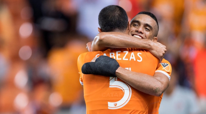 Mauro Manotas, delantero colombiano, goleador del Houston Dynamo en la MLS