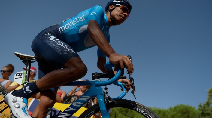Nairo Quintana, ciclista colombiano al servicio de Movistar Team Nairo Quintana, ciclista colombiano al servicio de Movistar Team