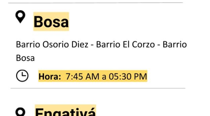 Plantilla de cortes de energía