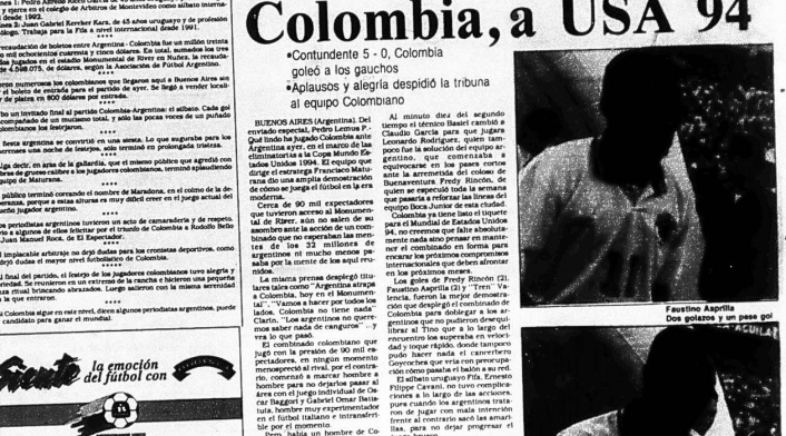 Portada del diario La República el 6 de septiembre de 1993