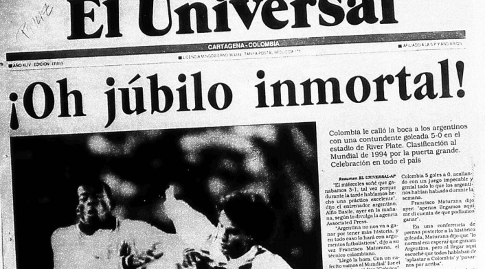 Portada del diario El Universal el 6 de septiembre de 1993