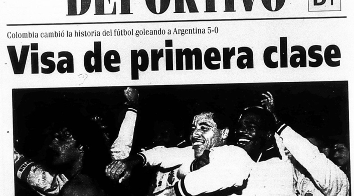 El diario El País y las reacciones por el triunfo de Colombia ante Argentina 5-0