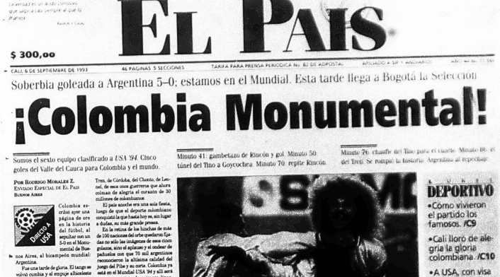 Portada del diario El País el 6 de septiembre de 1993