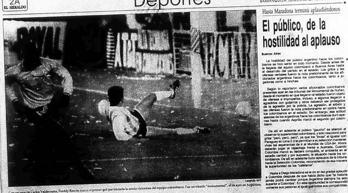 El diario El Heraldo y las reacciones por el triunfo de Colombia ante Argentina 5-0