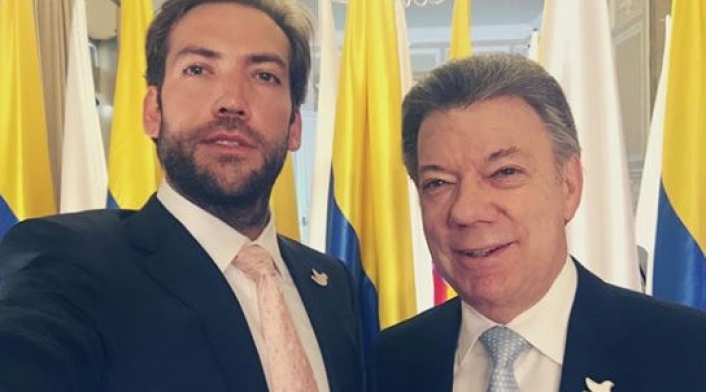 Martín Santos junto a su padre. Martín Santos junto a su padre.