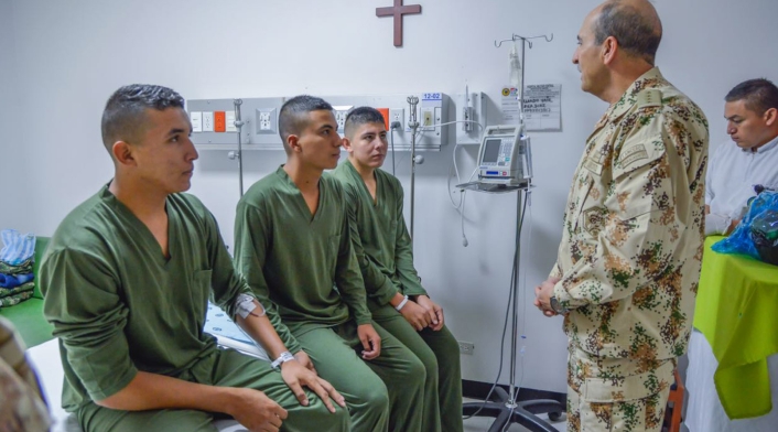 Soldados liberados por el ELN en Arauca Soldados liberados por el ELN en Arauca