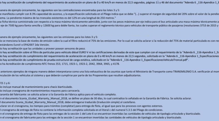 Informe de Transmilenio
