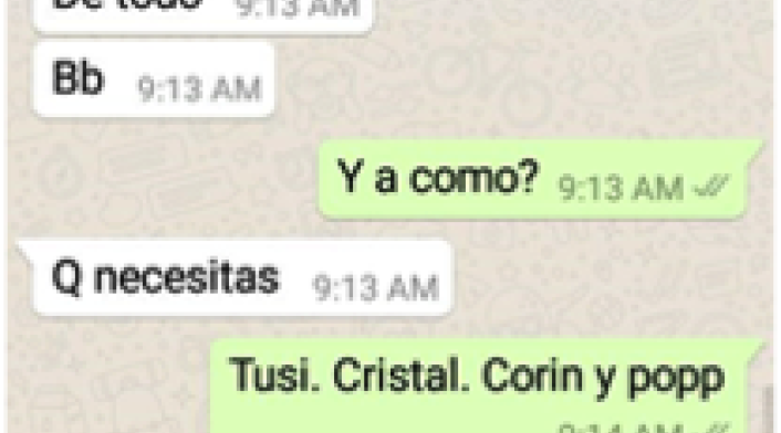 Chats de narcomenudeo Chats de narcomenudeo
