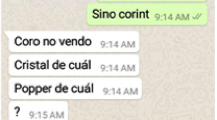 Chats de narcomenudeo Chats de narcomenudeo
