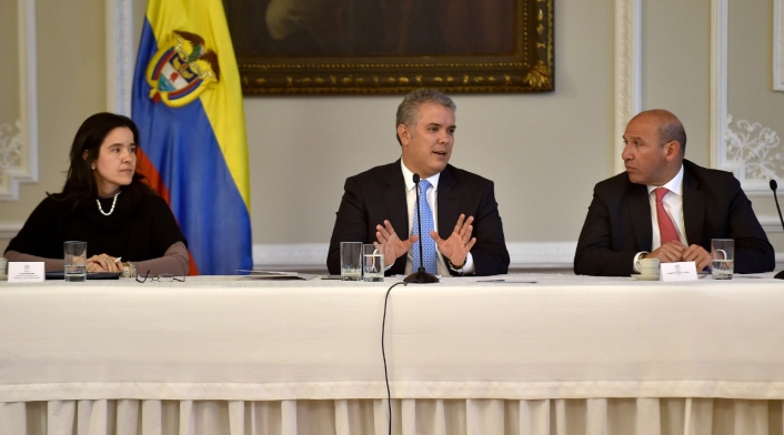 Presidente Duque en primera reunión sobre las TICs