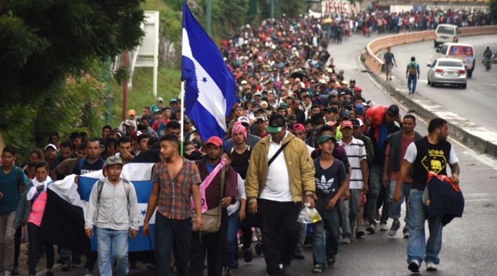 Caravana migrantes hondureños