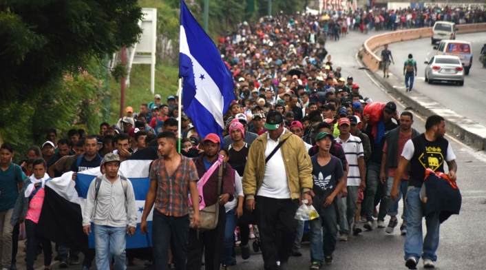 Caravana de migrantes hondureños hacia EE.UU.