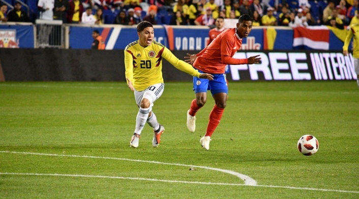 Colombia tuvo el control del balón, pero Costa Rica complicó en defensa