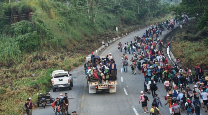 Caravana de migrantes hondureños hacia EE.UU.